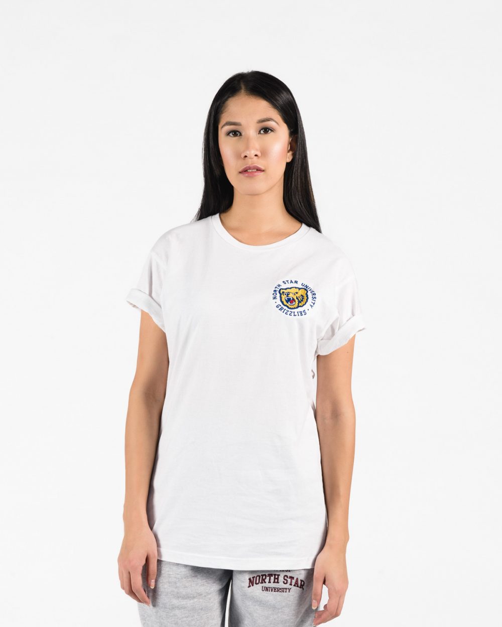 Premium T-Shirt 102 in white on woman